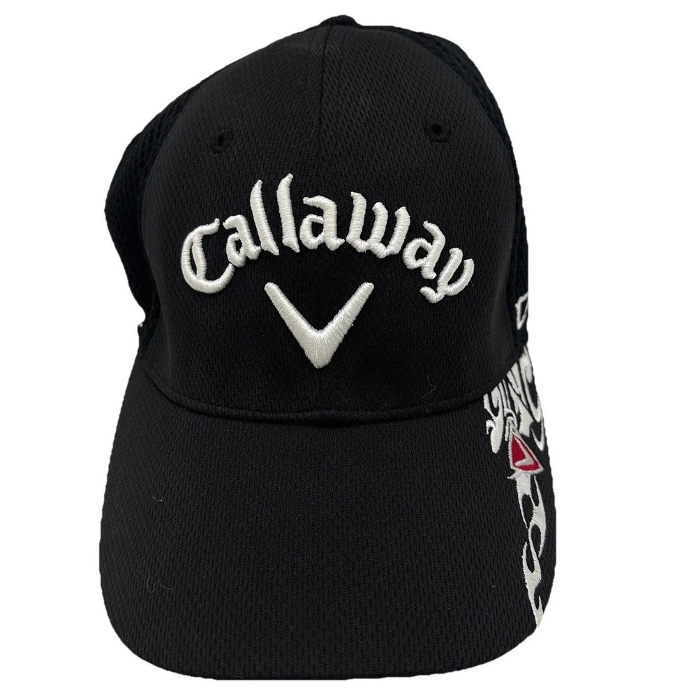Callaway Black Diablo Octane Odyssey Tex Flex Fitted- Golf Hat Cap